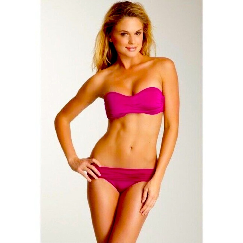 Vitamin A Bel Air Bandeau High Waisted Bikini